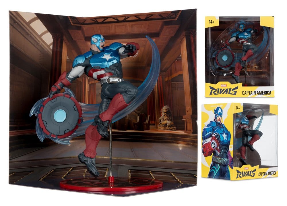 Marvel Rivals Collection 1/10 Actionfigur Captain America 20 cm  - Versand: 7 Tage nach Bestellung