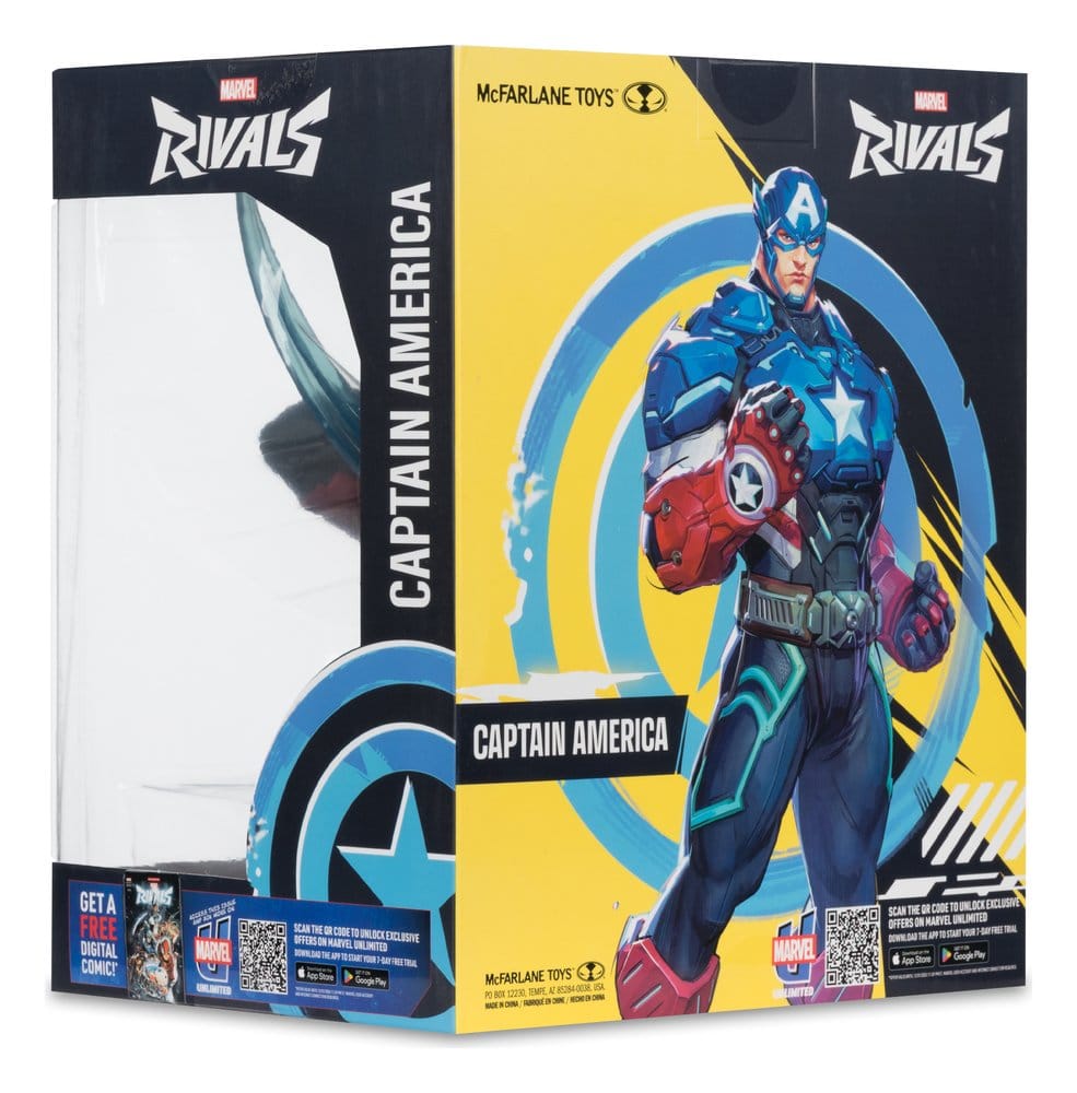 Marvel Rivals Collection 1/10 Actionfigur Captain America 20 cm  - Versand: 7 Tage nach Bestellung