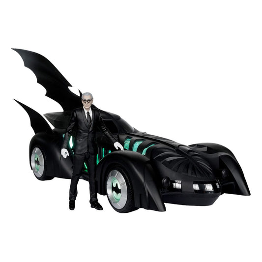 Batman Forever DC Multiverse Actionfigur mit Fahrzeug Alfred Pennyworth & Batmobile (Gold Label) 79 cm - Preorder - ETA: 06.01.2026