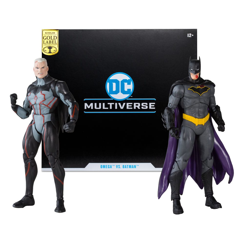 DC Collector Actionfiguren 2er-Pack Omega (Unmasked) & Batman (Bloody)(Gold Label) 18 cm - Versand: 5-7 Tage nach Bestellung