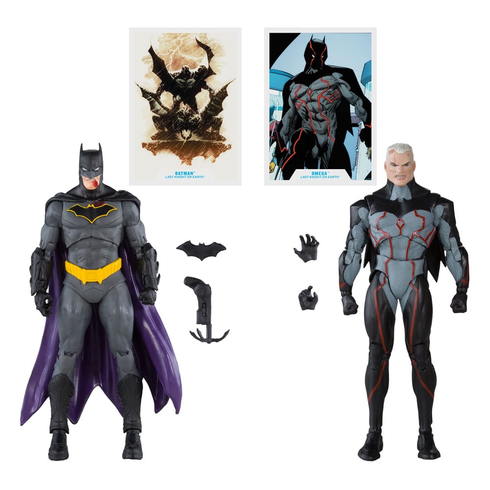 DC Collector Actionfiguren 2er-Pack Omega (Unmasked) & Batman (Bloody)(Gold Label) 18 cm - Versand: 5-7 Tage nach Bestellung