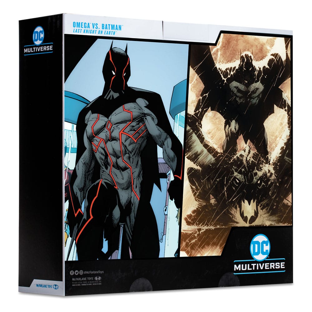 DC Collector Actionfiguren 2er-Pack Omega (Unmasked) & Batman (Bloody)(Gold Label) 18 cm - Versand: 5-7 Tage nach Bestellung
