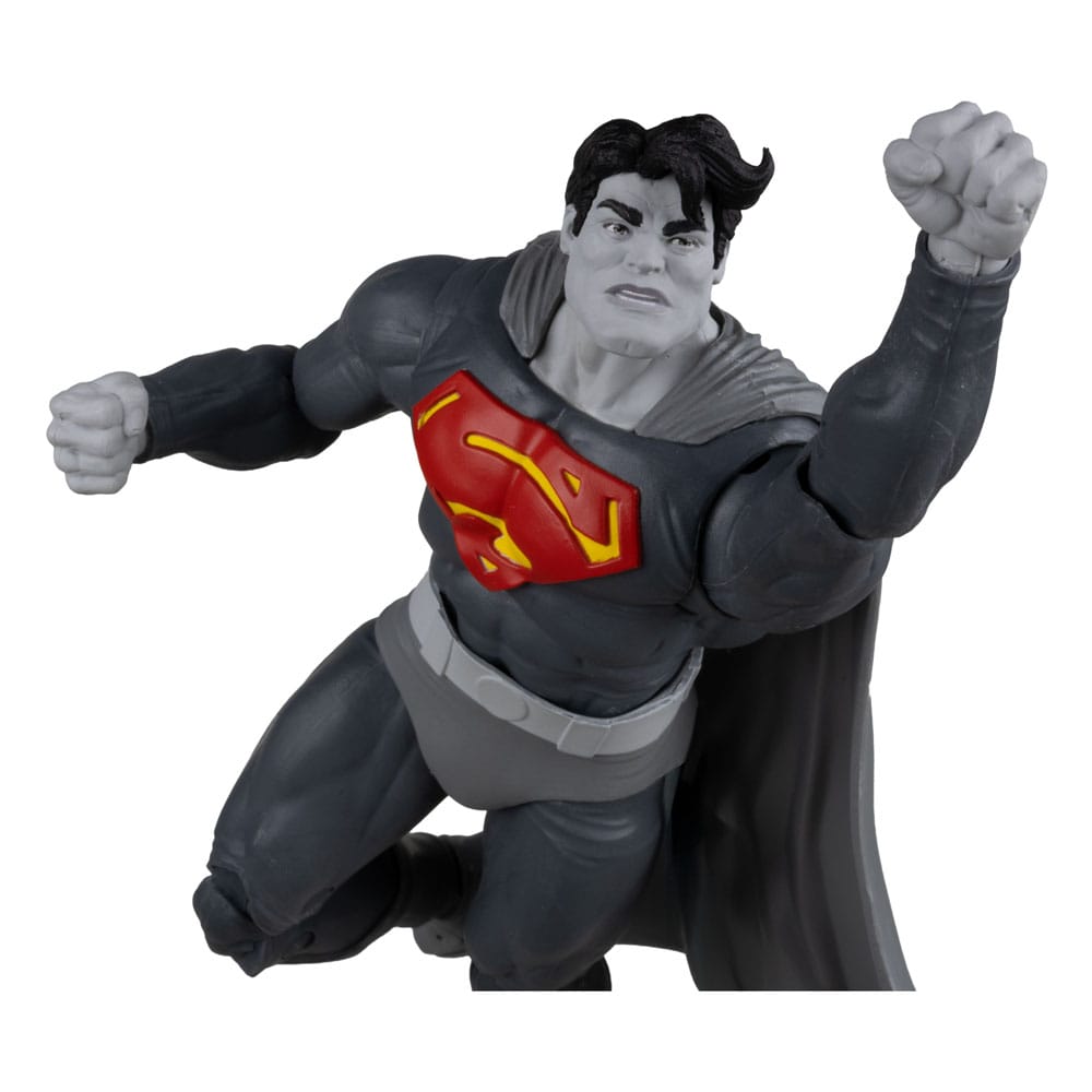 DC Multiverse Actionfigur Superman (The Dark Knight Returns) (Black & White Accent Edition) (Gold Label) 18 cm - Versand: 7 Tage nach Bestellung