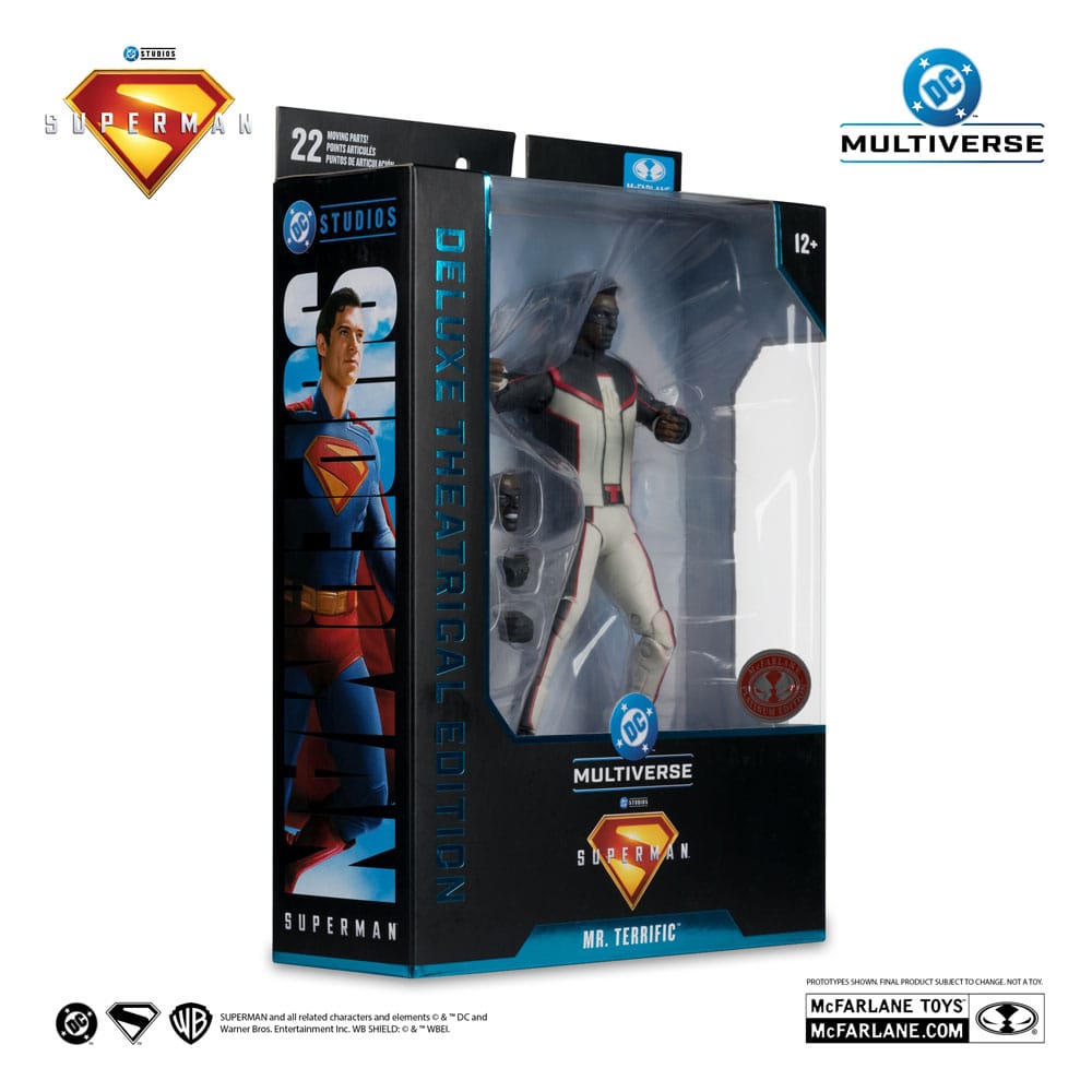 Superman (2025) DC Multiverse Deluxe Theatrical Edition Actionfigur Mr. Terrific (Red Platinum Edition) 18 cm - Versand: 5-7 Tage nach Bestellung