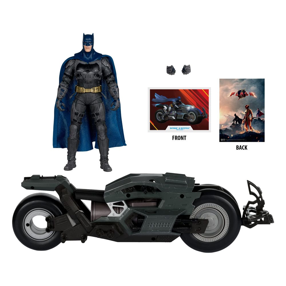 The Flash DC Multiverse Fahrzeug Batcycle with Batman  - Preorder - ETA: 25.11.2025