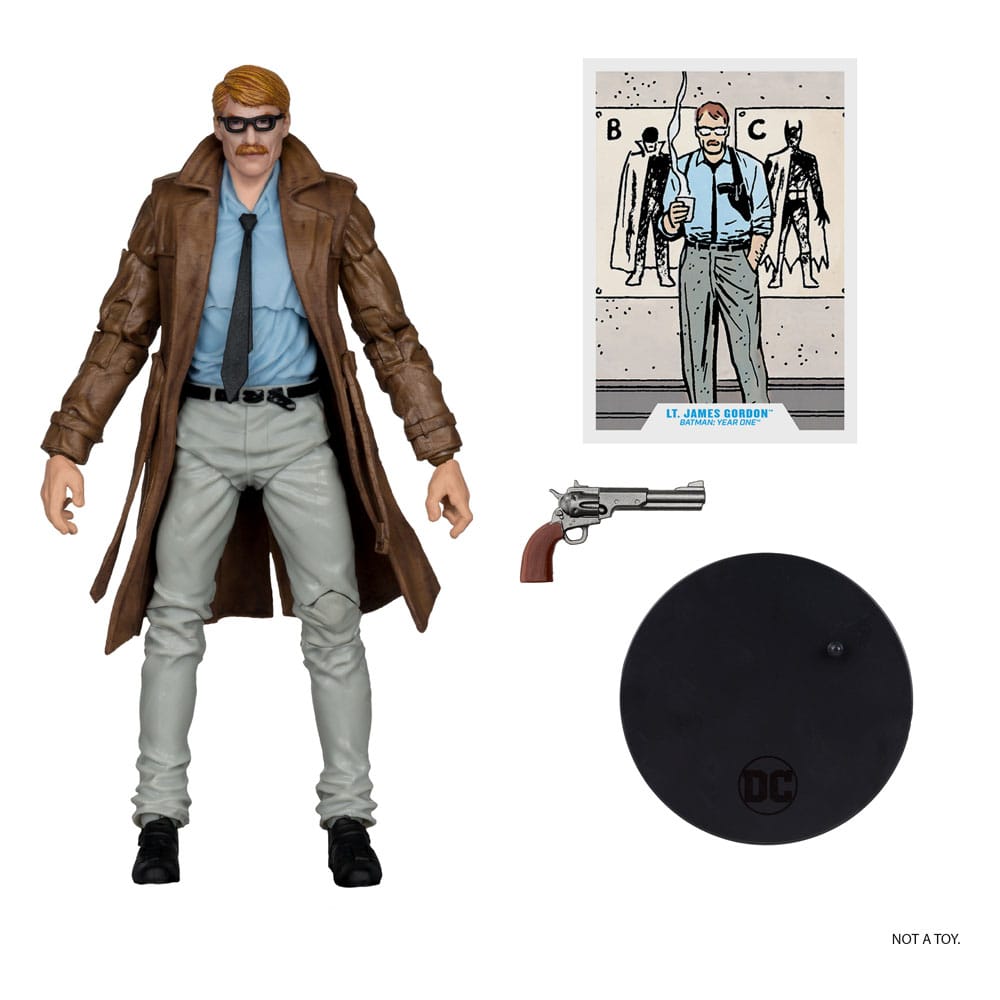Batman Year One (Part 4) DC Multiverse Actionfigur Lt. James Gordon (Gold Label) 18 cm - Versand: 7 Tage nach Bestellung