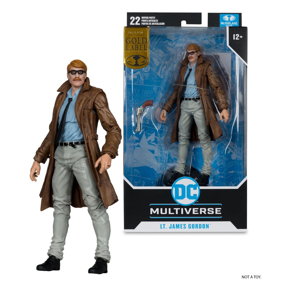 Batman Year One (Part 4) DC Multiverse Actionfigur Lt. James Gordon (Gold Label) 18 cm - Versand: 7 Tage nach Bestellung