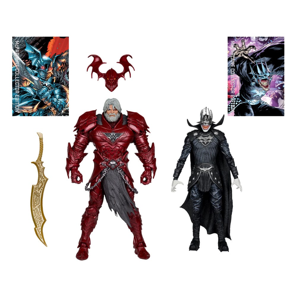 DC Multiverse McFarlane Collector Edition Actionfiguren 2er-Pack #04 Batman who laughs (Knight Armor) & Merciless (Dark Multiverse)  18 cm - Versand: 7 Tage nach Bestellung