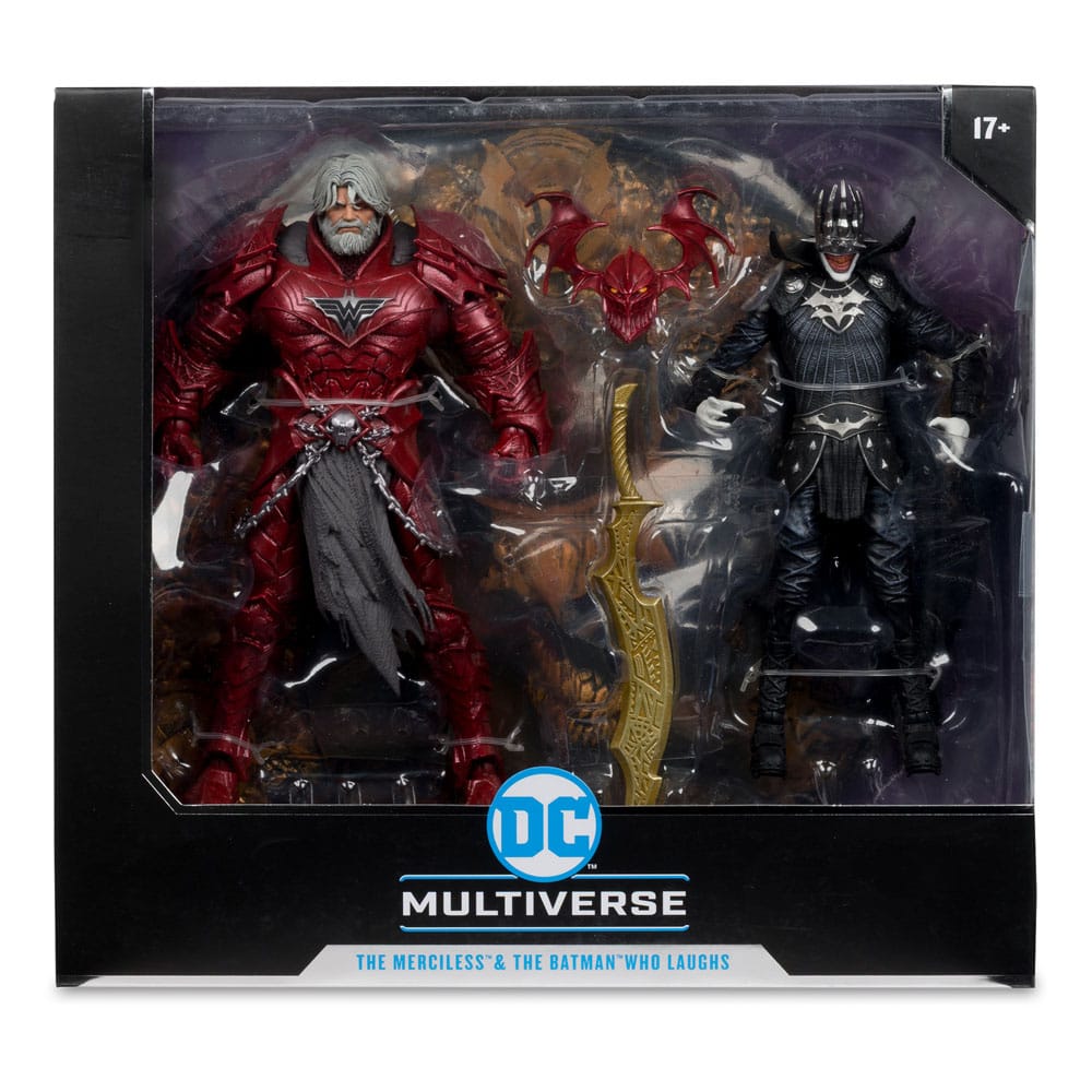 DC Multiverse McFarlane Collector Edition Actionfiguren 2er-Pack #04 Batman who laughs (Knight Armor) & Merciless (Dark Multiverse)  18 cm - Versand: 7 Tage nach Bestellung