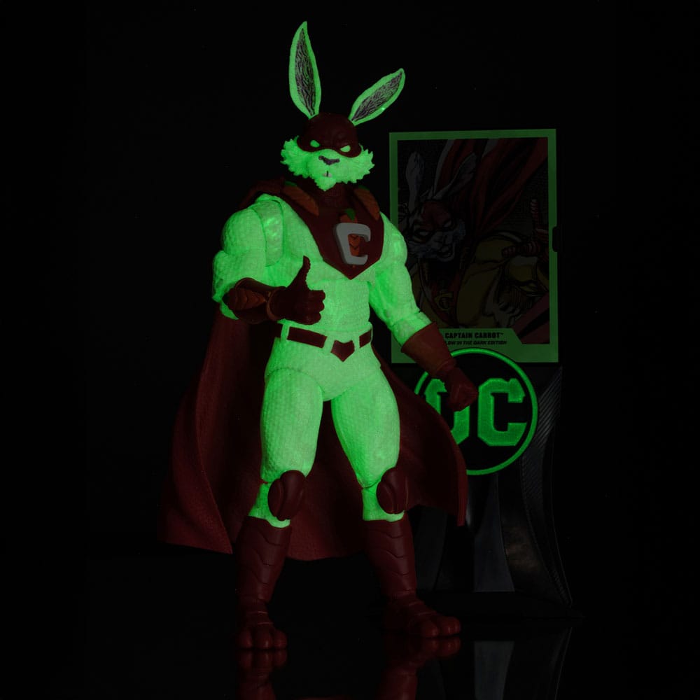 DC Multiverse Actionfigur Captain Carrot (Justice League Incarnate) Glow In The Dark Edition (Gold Label) 18 cm - Versand: 5-7 Tage nach Bestellung