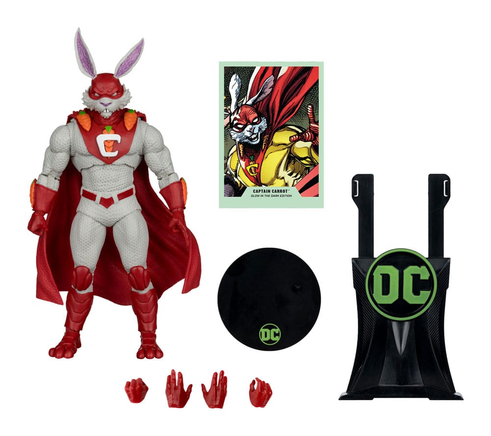 DC Multiverse Actionfigur Captain Carrot (Justice League Incarnate) Glow In The Dark Edition (Gold Label) 18 cm - Versand: 5-7 Tage nach Bestellung