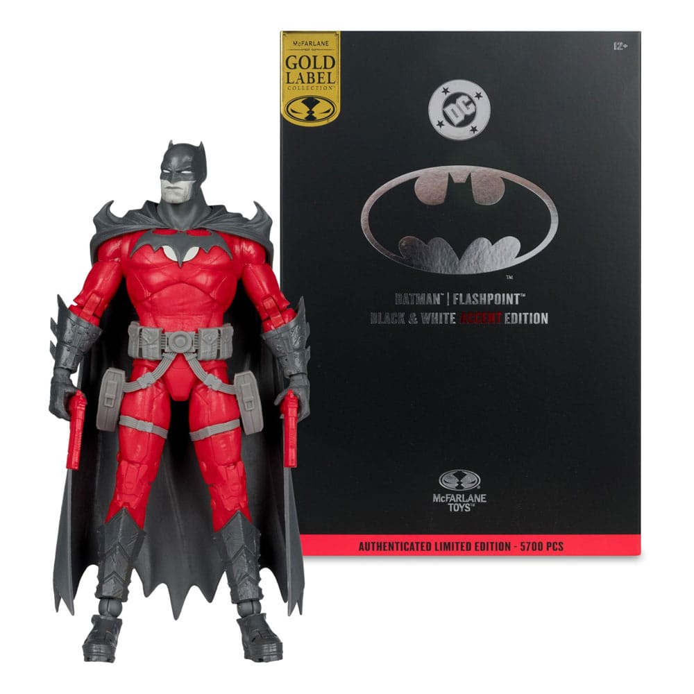 DC Multiverse Actionfigur Batman (Flashpoint) (Black & White Accent Edition) (Gold Label) 18 cm - Preorder - ETA: 03.11.2025