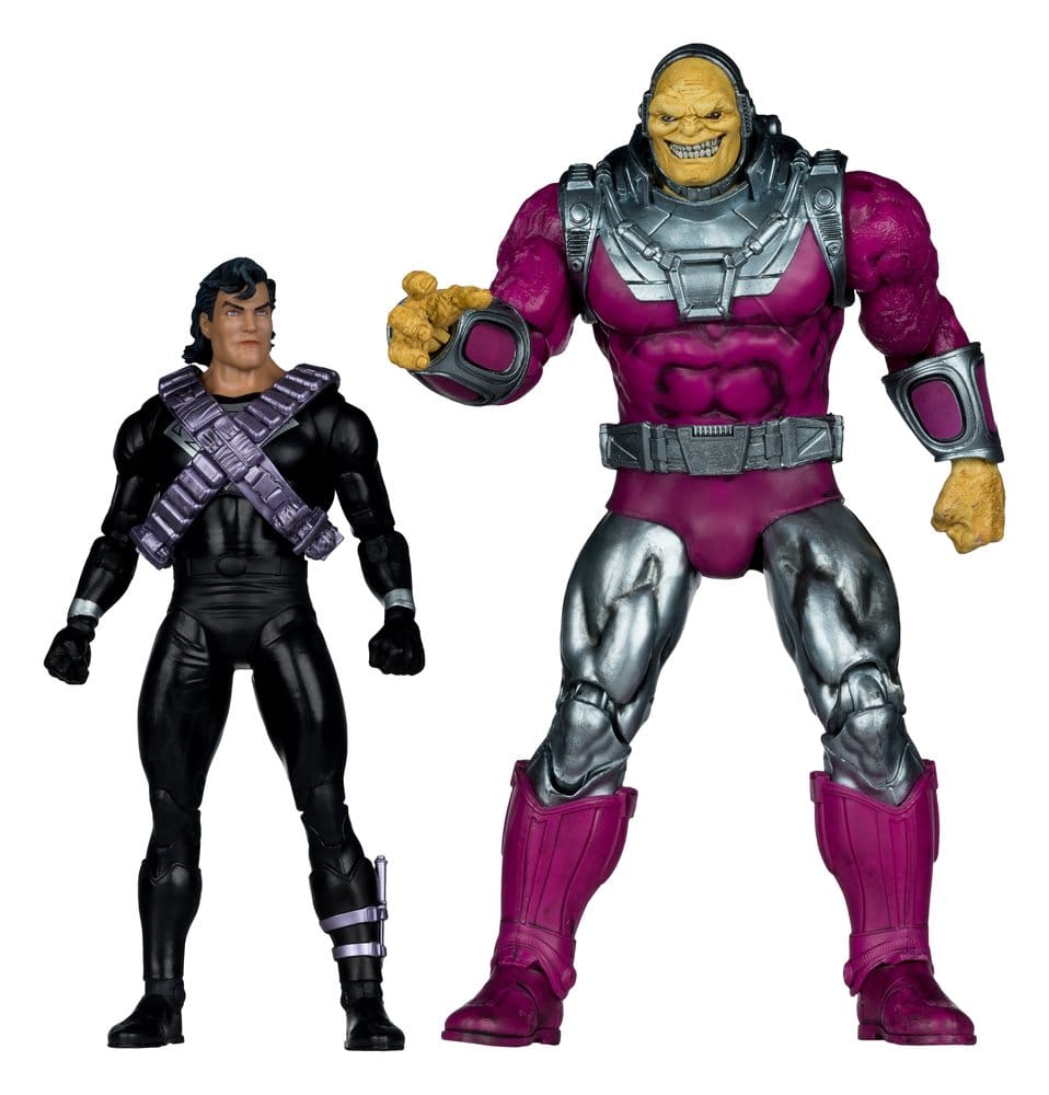 DC Multiverse Megafig Actionfigur 2er Pack Mongul vs Superman (Return of Superman) 25 cm - Versand: 7 Tage nach Bestellung