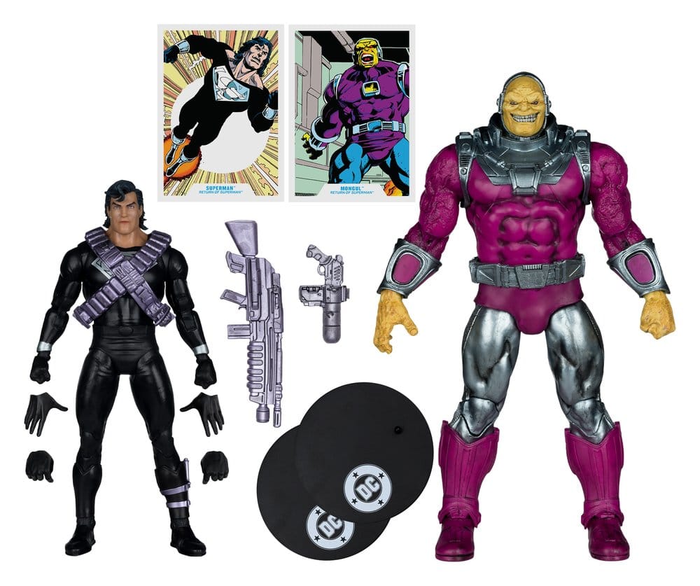 DC Multiverse Megafig Actionfigur 2er Pack Mongul vs Superman (Return of Superman) 25 cm - Versand: 7 Tage nach Bestellung