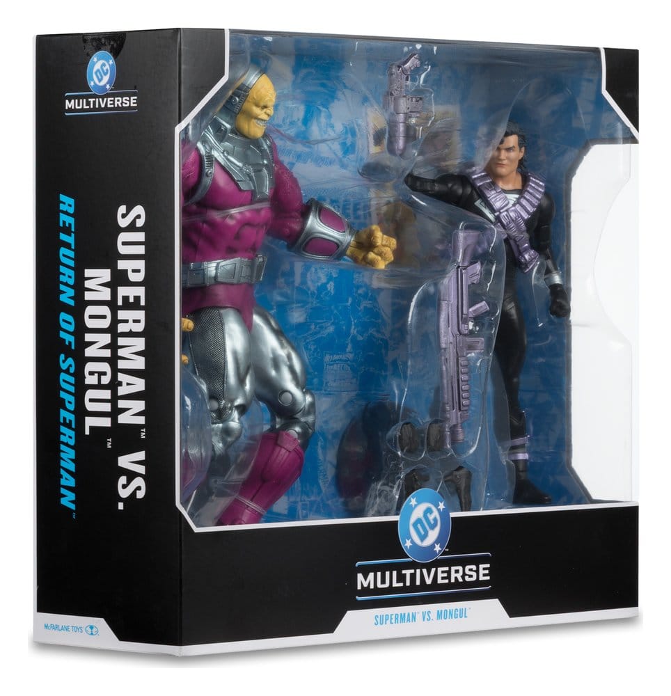 DC Multiverse Megafig Actionfigur 2er Pack Mongul vs Superman (Return of Superman) 25 cm - Versand: 7 Tage nach Bestellung
