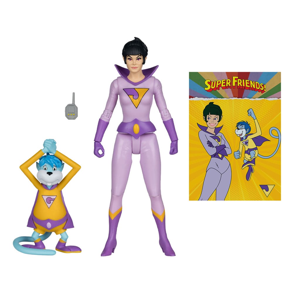 DC Retro Super Friends Actionfigur Jayna & Gleek (Red Platinum Edition) 15 cm - Preorder - ETA: 03.11.2025