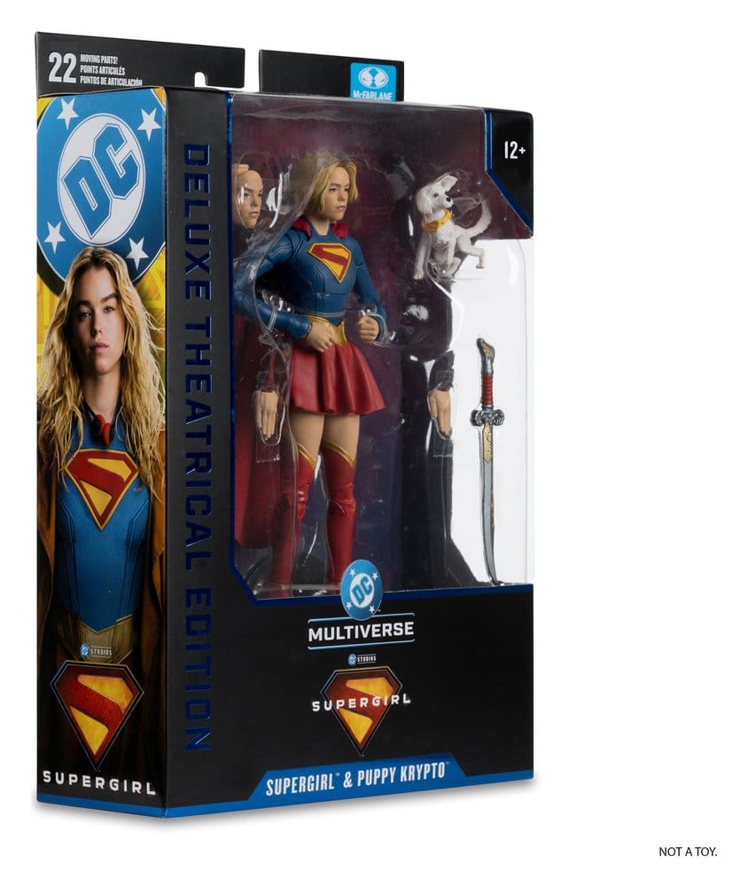 Supergirl (2026) DC Theatrical Deluxe Edition Actionfigur Supergirl & Baby Krypto 17 cm - Versand: 7 Tage nach Bestellung