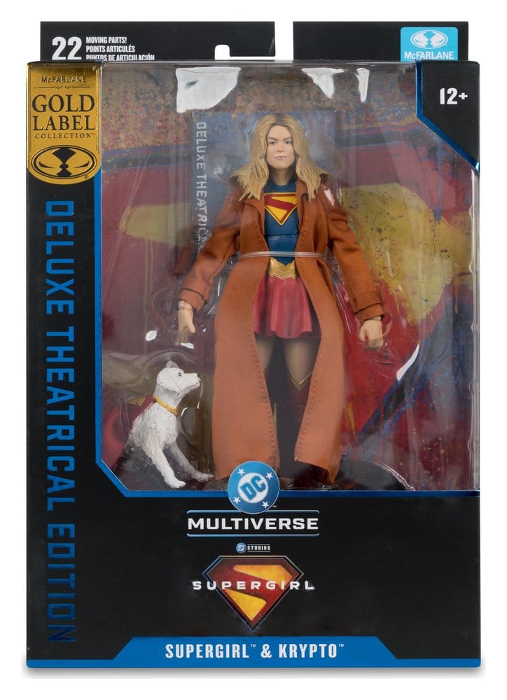 Supergirl (2026) DC Theatrical Deluxe Edition Actionfigur Supergirl & Krypto (Gold Label) 17 cm - Versand: 7 Tage nach Bestellung