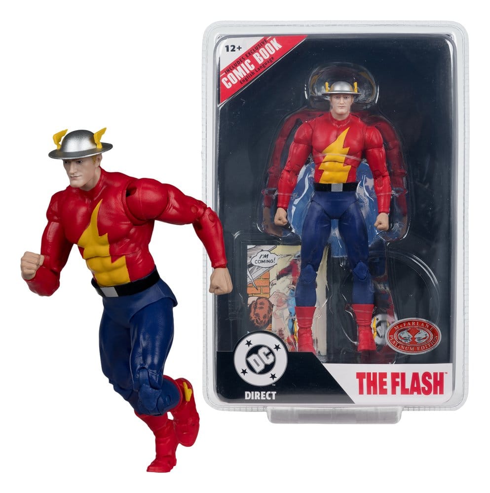 DC Direct Page Punchers Actionfigur The Flash Jay Garrick (The Flash #123) (Red Platinum Edition) 18 cm - Versand: 7 Tage nach Bestellung