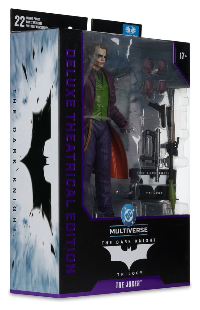 The Dark Knight DC Multiverse Deluxe Theatrical Edition Actionfigur Joker 18 cm - Versand: 7 Tage nach Bestellung