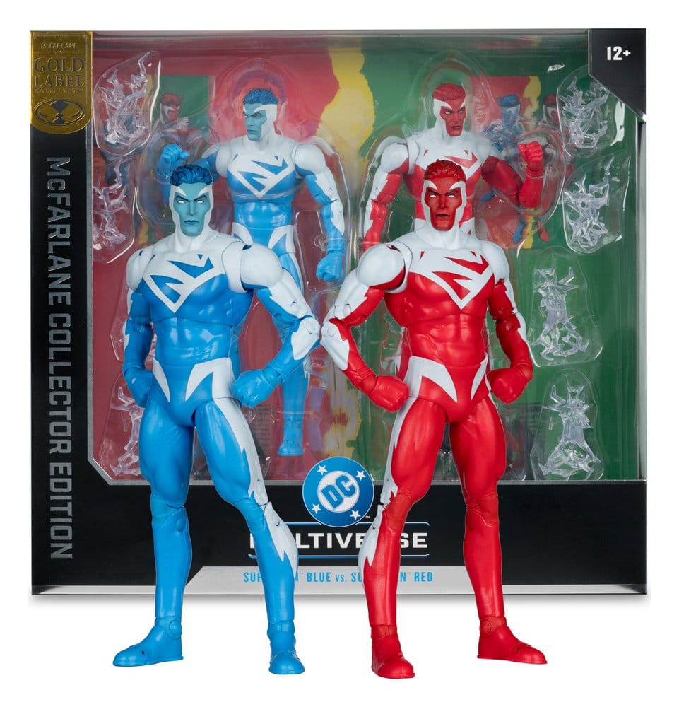 DC Multiverse Actionfiguren 2er-Pack Superman Blue vs. Superman Red (Gold Label) 18 cm - Preorder - ETA: 02.09.2026