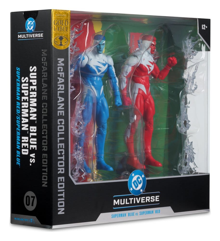 DC Multiverse Actionfiguren 2er-Pack Superman Blue vs. Superman Red (Gold Label) 18 cm - Preorder - ETA: 02.09.2026