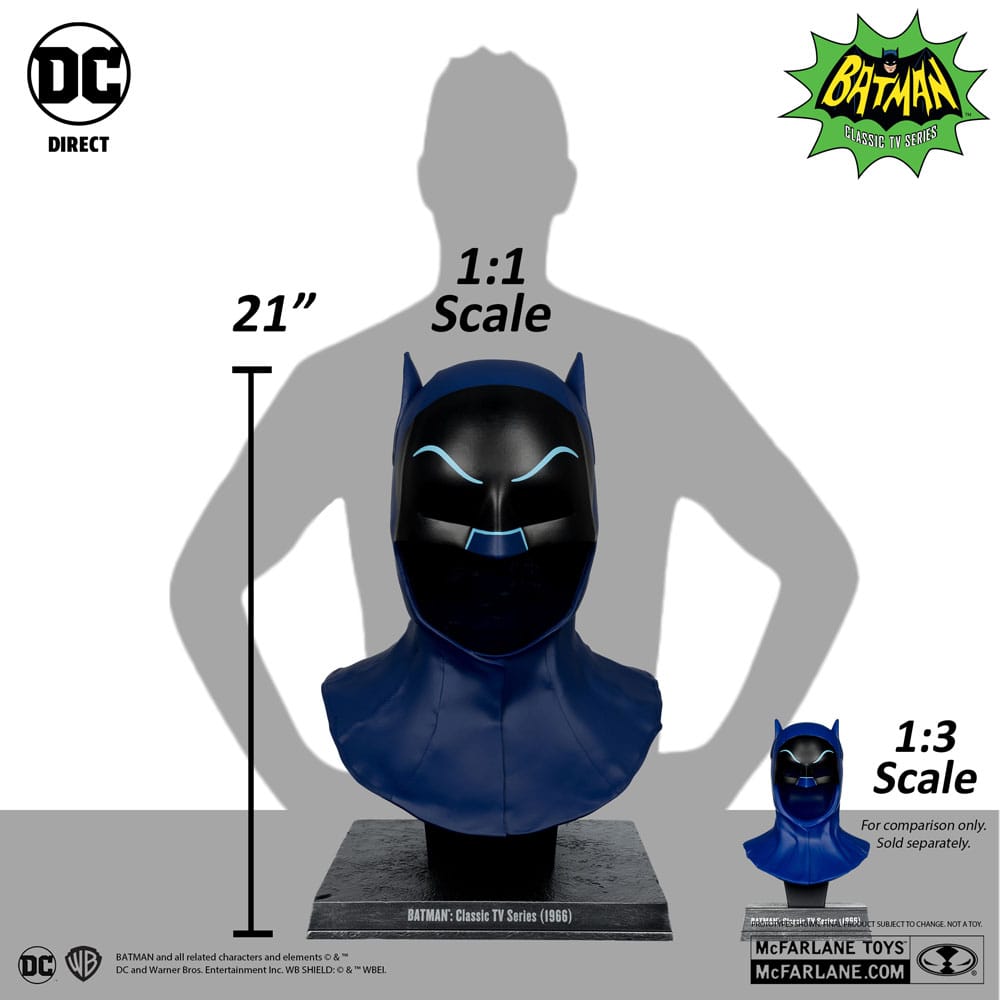 Batman 1966 DC Direct Replik 1/1 Batman Maske 53 cm - Preorder - ETA: Ende 01.2025