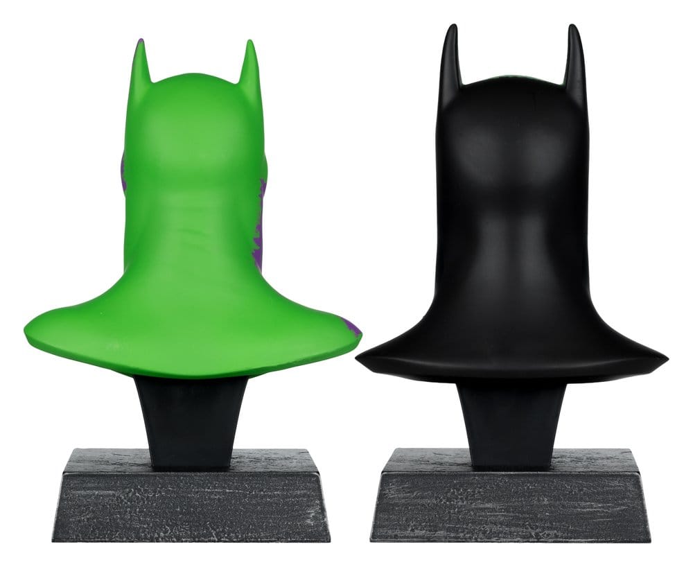 Batman DC Direct Mini-Replik 1/3 2er-Pack Batman Masken Hush & Knightfall (Jokerized) (Gold Label) 18 cm - Versand: 7 Tage nach Bestellung