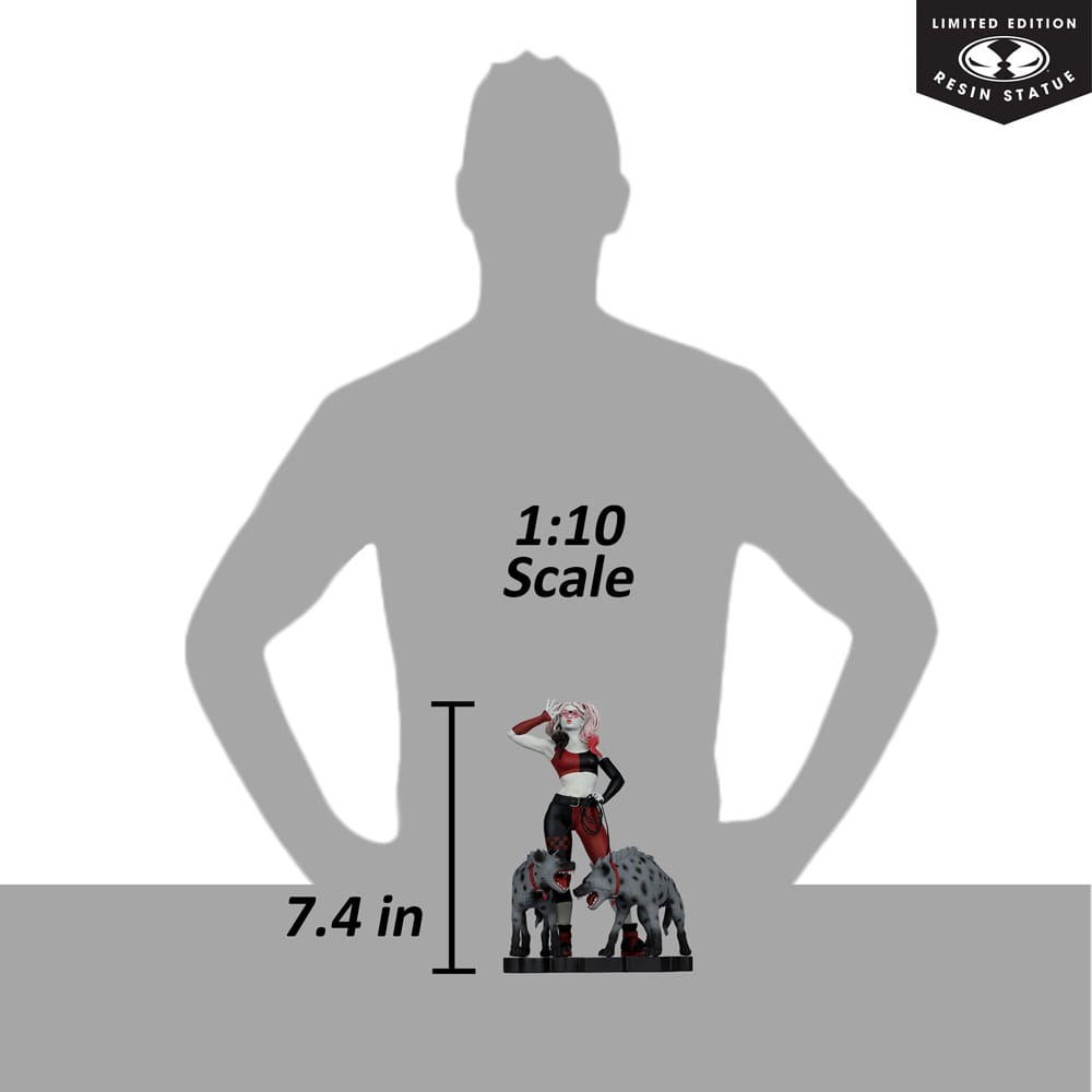 DC Direct Harley Quinn: Red, White & Black Statue 1/10 Harley Quinn by Jenny Frison 19 cm - Versand: 5-7 Tage nach Bestellung