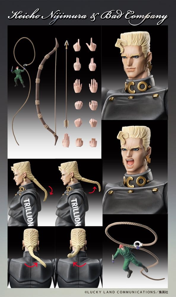 JoJo's Bizarre Adventure: Diamond Is Unbreakable Actionfigur Chozokado Keicho Nijimura & Bad Company 17 cm - Preorder - ETA: 25.11.2026