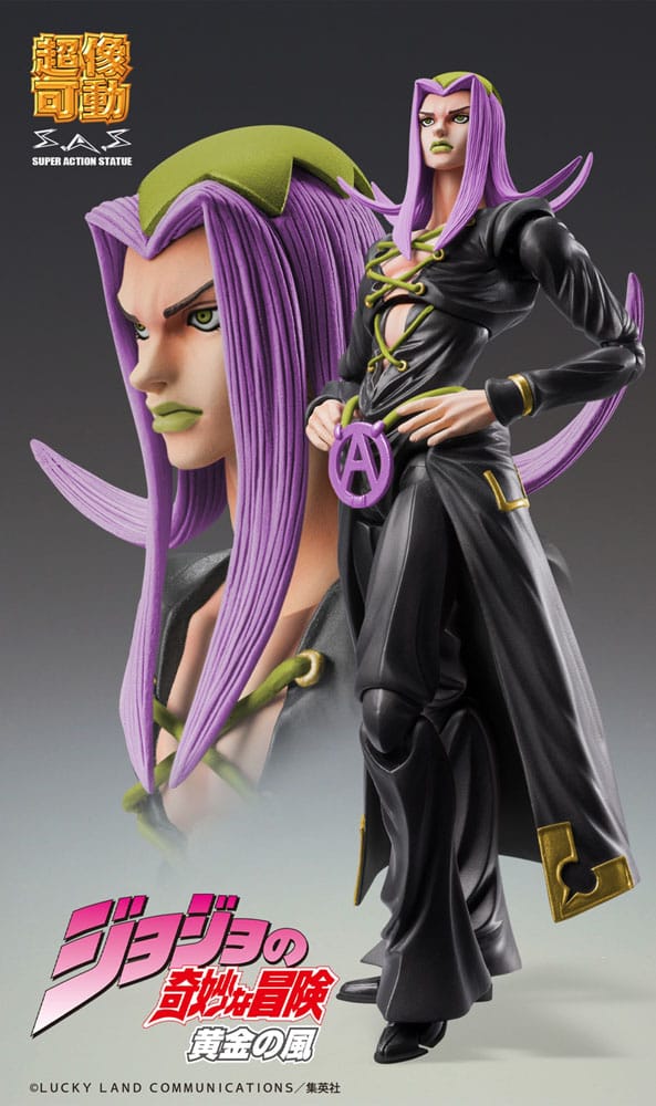 JoJo's Bizarre Adventure Part 5 Super Action Actionfigur Chozokado Leone Abbacchio Black Ver. 16 cm  - Preorder - ETA: 25.01.2026