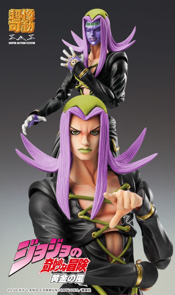 JoJo's Bizarre Adventure Part 5 Super Action Actionfigur Chozokado Leone Abbacchio Black Ver. 16 cm  - Preorder - ETA: 25.01.2026
