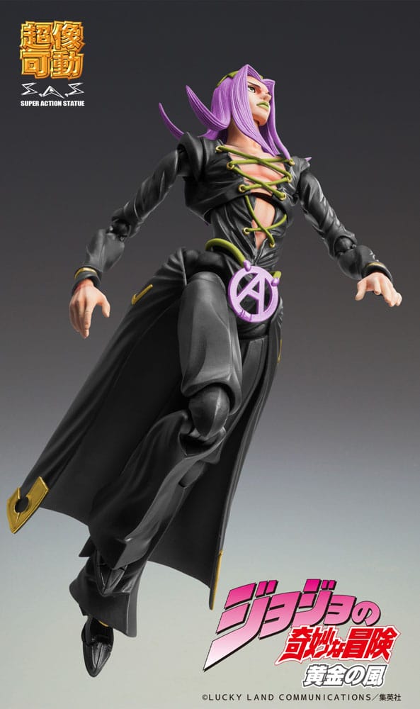 JoJo's Bizarre Adventure Part 5 Super Action Actionfigur Chozokado Leone Abbacchio Black Ver. 16 cm  - Preorder - ETA: 25.01.2026