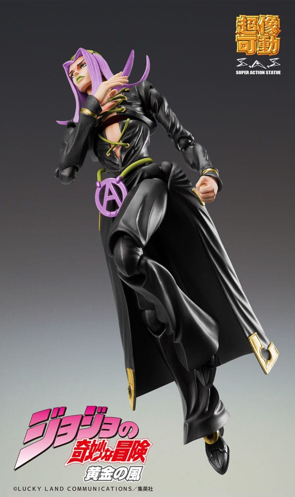 JoJo's Bizarre Adventure Part 5 Super Action Actionfigur Chozokado Leone Abbacchio Black Ver. 16 cm  - Preorder - ETA: 25.01.2026