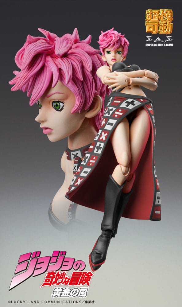 JoJo's Bizarre Adventure Part 5 Super Action Actionfigur Trish Una Black Ver. 15 cm    - Preorder - ETA: 25.01.2026