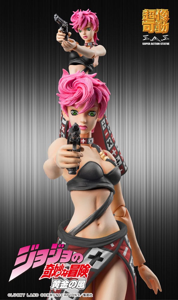 JoJo's Bizarre Adventure Part 5 Super Action Actionfigur Trish Una Black Ver. 15 cm    - Preorder - ETA: 25.01.2026