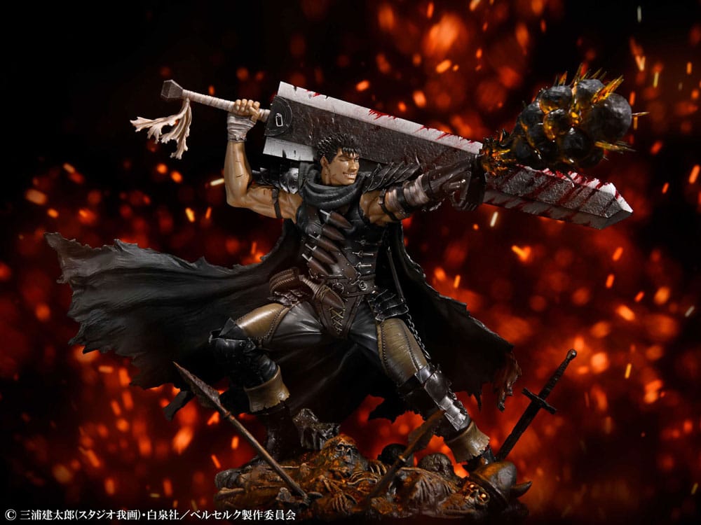 Berserk PVC Statue 1/7 Guts Black Swordsman Ver. 26 cm   - Versand: 7 Tage nach Bestellung