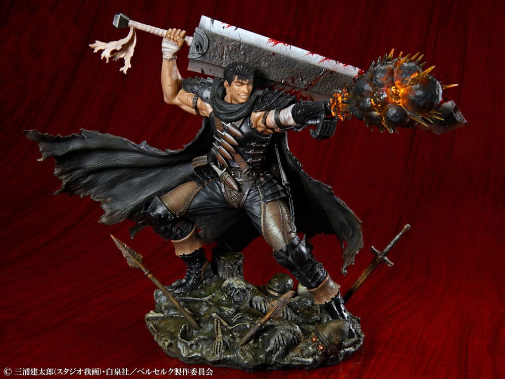 Berserk PVC Statue 1/7 Guts Black Swordsman Ver. 26 cm   - Versand: 7 Tage nach Bestellung