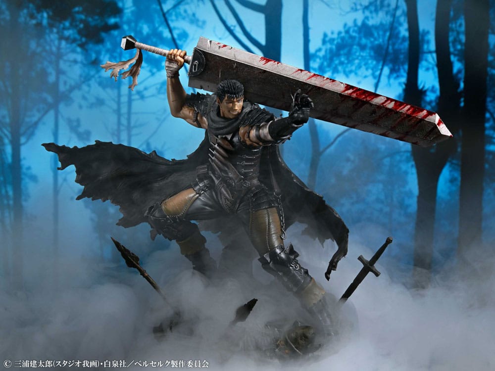 Berserk PVC Statue 1/7 Guts Black Swordsman Ver. 26 cm   - Versand: 7 Tage nach Bestellung