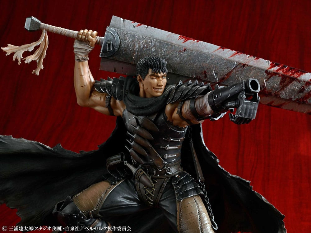 Berserk PVC Statue 1/7 Guts Black Swordsman Ver. 26 cm   - Versand: 7 Tage nach Bestellung