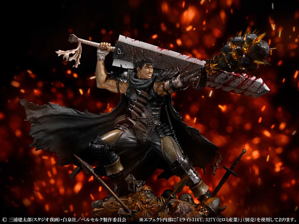 Berserk PVC Statue 1/7 Guts Black Swordsman Ver. 26 cm   - Versand: 7 Tage nach Bestellung