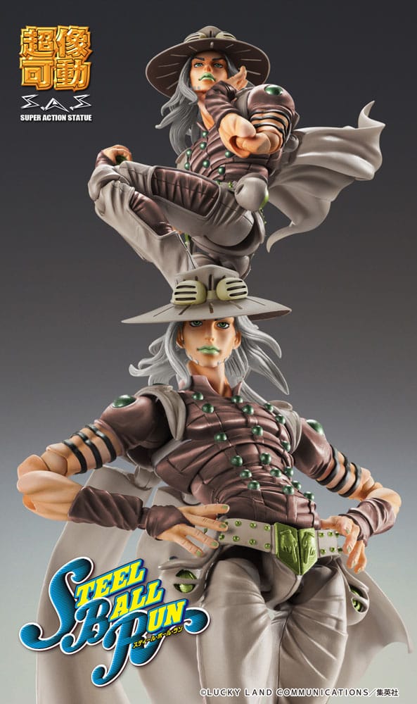 JoJo's Bizarre Adventure Part7 Steel Ball Run Super Action Actionfigur Chozokado Gyro Zeppeli Third 16 cm   - Preorder - ETA: 10.01.2026