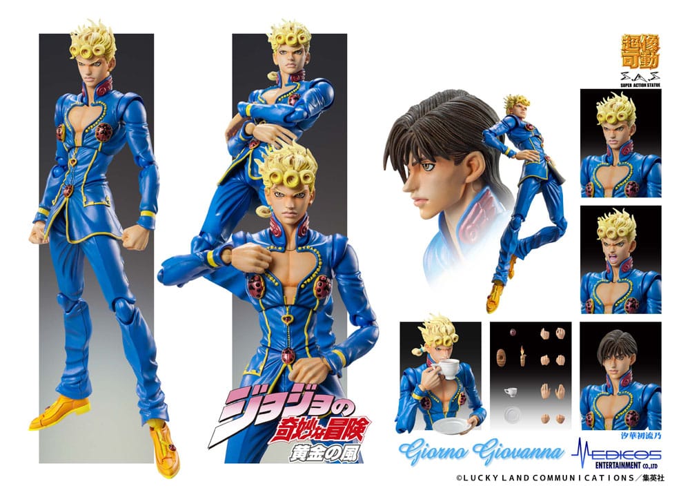 JoJo's Bizarre Adventure Part 5: Golden Wind Actionfigur Chozokado Giorno Giovanna Second 15 cm  - Preorder - ETA: 25.03.2026