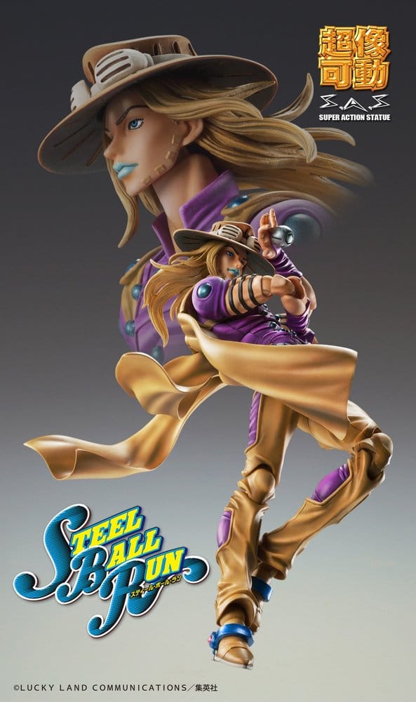 JoJo's Bizarre Adventure Part 7: Steel Ball Run Super Action Actionfigur Chozokado Gyro Zeppeli Ver.1.5 16 cm  - Preorder - ETA: 25.10.2026