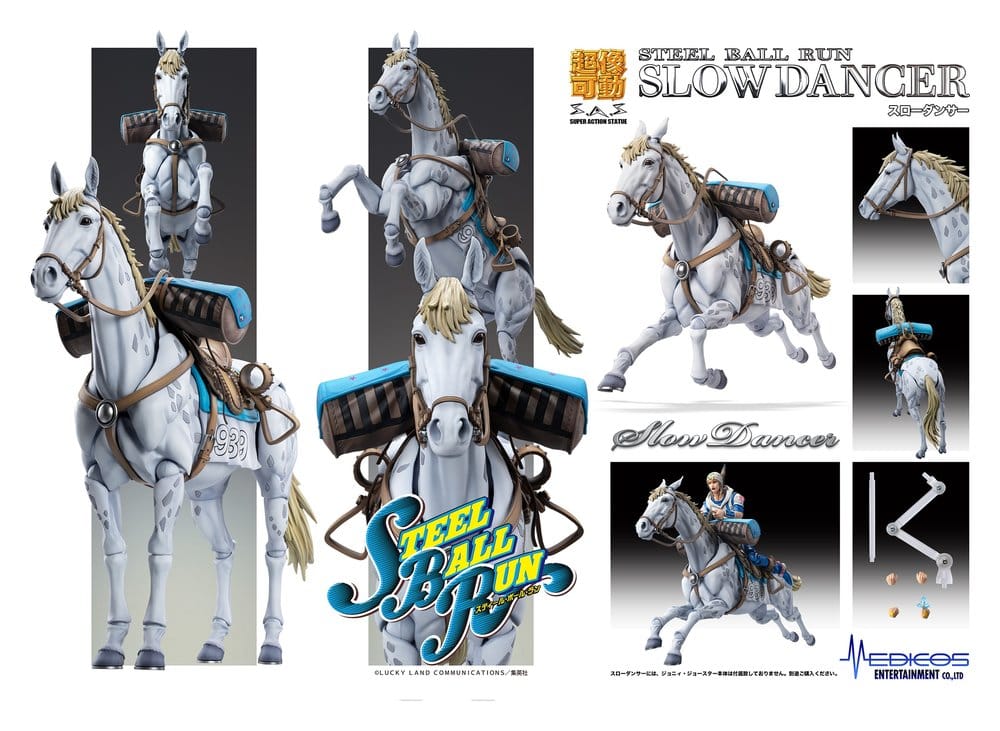 JoJo's Bizarre Adventure Part 7: Steel Ball Run Chozokado Super Action Actionfigur Slow Dancer 21 cm  - Preorder - ETA: 25.11.2026