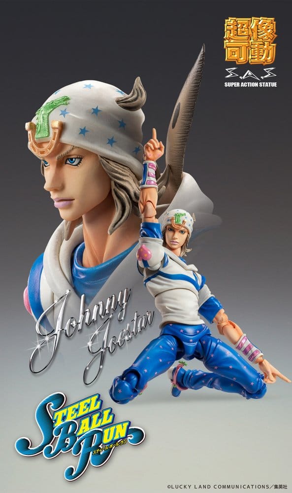 JoJo's Bizarre Adventure Part 7: Steel Ball Run Chozokado Super Action Actionfigur Johnny Joestar 15 cm  - Preorder - ETA: 25.11.2026