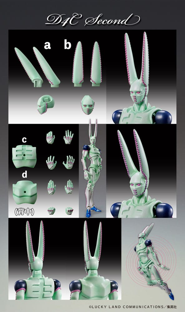 JoJo's Bizarre Adventure Part7 Steel Ball Run Super Action Actionfigur Chozokado D4C Second 20 cm  - Preorder - ETA: 02.01.2026