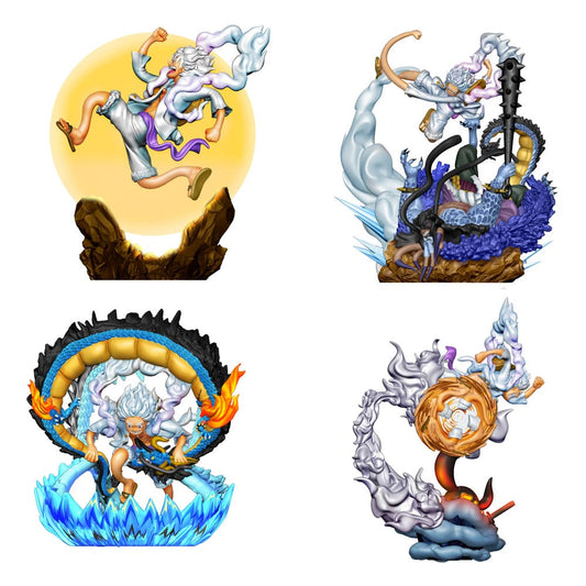 One Piece Petitrama PVC Mini-Statue Logbox Re Birth Gear Fifth Special Set 9 cm - Preorder - ETA: 02.11.2025