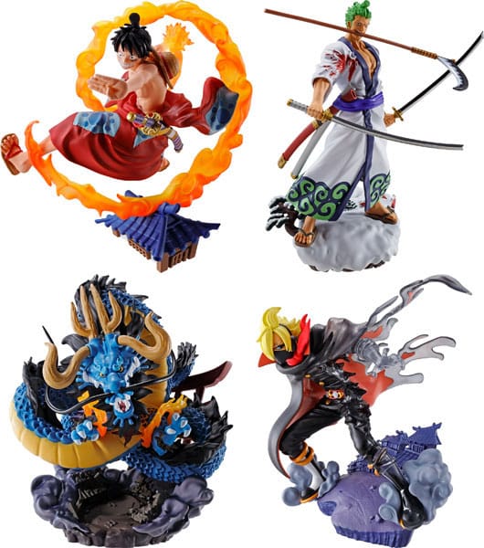 One Piece Petitrama PVC Mini-Statue Logbox Re Birth Wano Kuni Vol. 1 Set 9 cm    - Versand: 5-7 Tage nach Bestellung