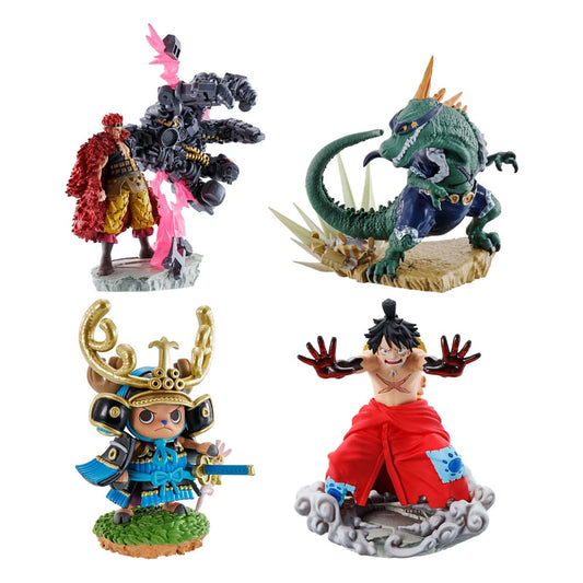 One Piece Petitrama PVC Mini-Statue Logbox Re Birth Wanokuni Vol. 2 Set 9 cm           - Versand: 5-7 Tage nach Bestellung